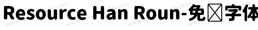 Resource Han Roun字体转换
